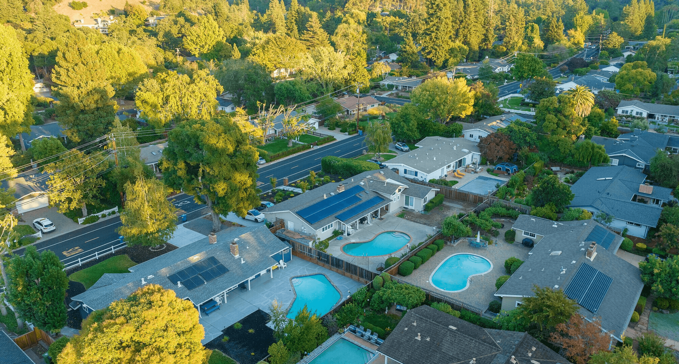 Burton Valley neighborhood in Lafayette, California